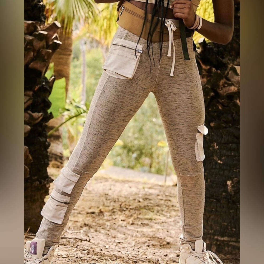 Stylish Beige Women's Cargo Pants